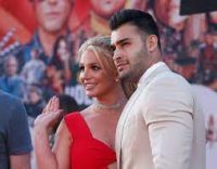 Britney with her fiancé Sam Asghari.