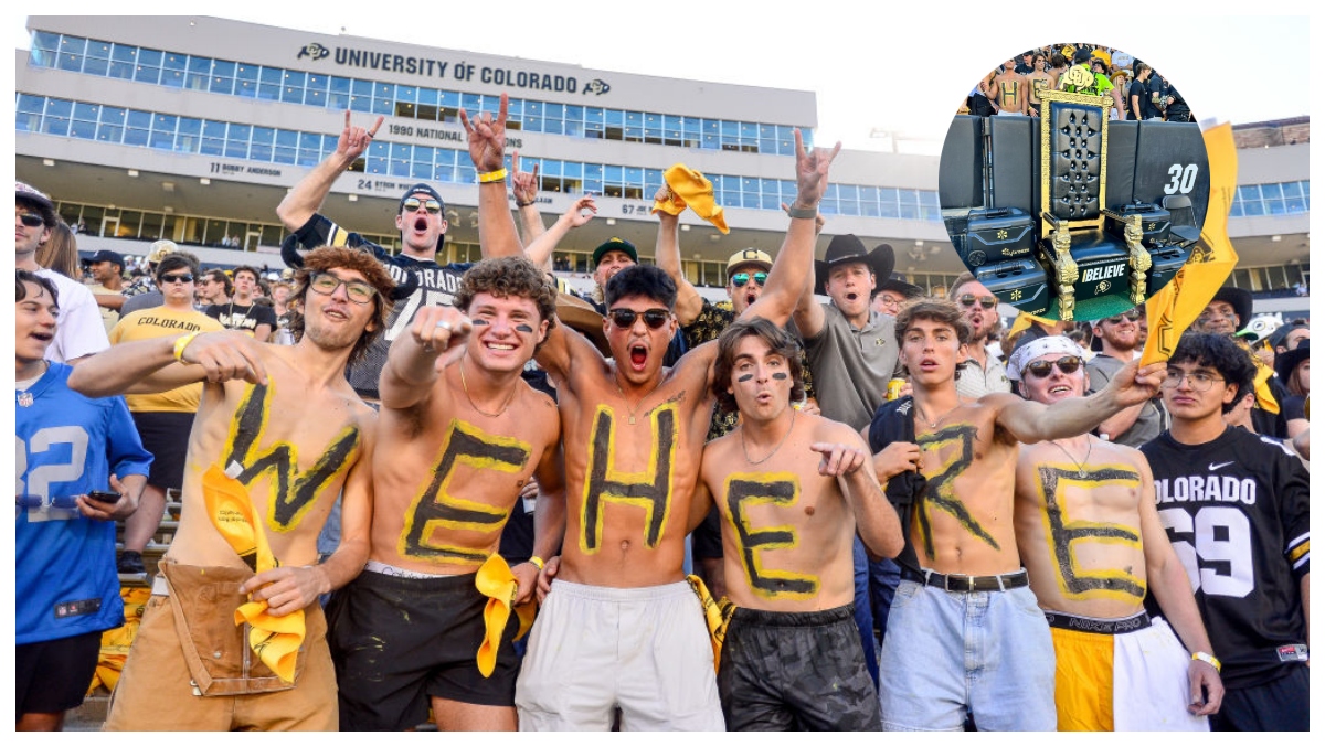 Students+at+the+CU+game+with+WE+HERE+painted+on+there+bodys
