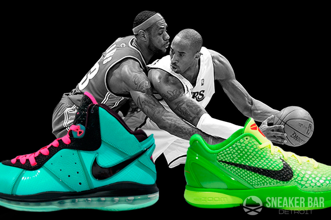 Kobe vs Lebron's basketball shoes