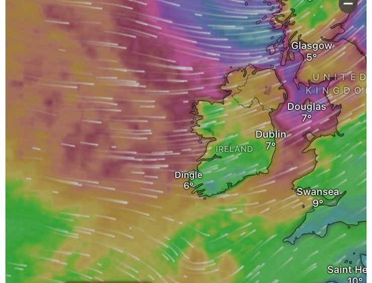 Hurricane-Like Storm that Hit Ireland