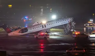 Devastating plane crash at LaGuardia Airport