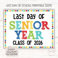 Senior Year Coming to and End